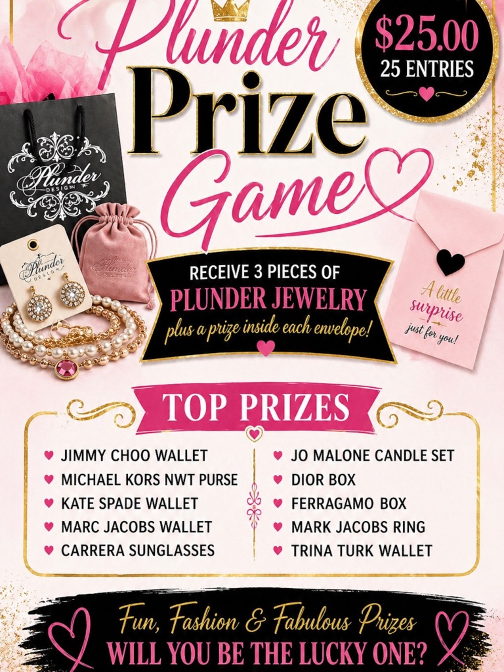 Purchase 3 pieces mystery Plunder game